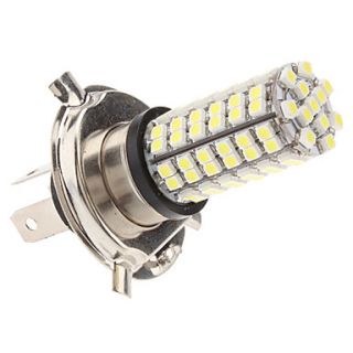 H4 SMD 5W 96x3528 280lm Natural Light Bulb LED bianco per lampada auto