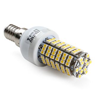 E14 6.5W 120x3528 SMD 400LM 2800 3300K Warm White Light LED Corn Bulb