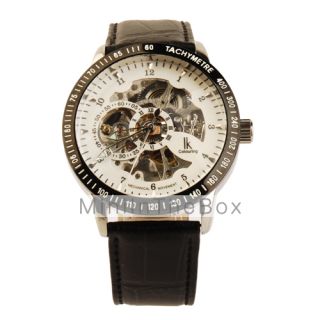 USD $ 33.99   Colouring PU Leather Band Self winding Mechanical Wrist