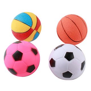 USD $ 5.69   Mini Colorful Plastic Squeeze Balls with Sound Effects (4