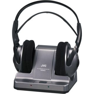 JVC Ha W600RF Silver Black Over The Head Wireless Headphones