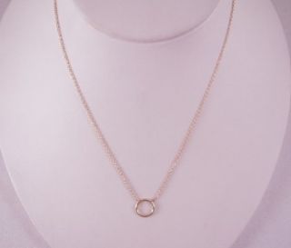 Adina Reyter 14k Gold Tiny Circle Necklace