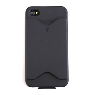 USD $ 2.59   Credit Card Holder Hard Cover Case for iPhone 4 Black