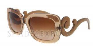 New Prada Sunglasses SPR 27O Brown Kal 1Z1 SPR27P 54mm