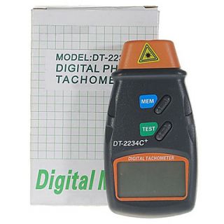 tacómetro láser digital con la bolsa (2,5 gama ~ 99999.9rpm / 0,1