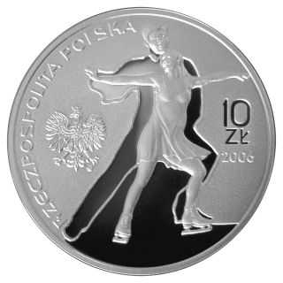 AG Silver Polish 2006 Coin Turyn 2006 Olympics V1
