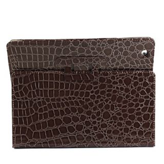 USD $ 15.39   Crocodile Skin Grain Protective Case and Stand for Apple
