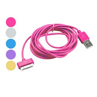 färgglada 30pin USB Synk & Laddnings kabel för den nya iPad, iPhone