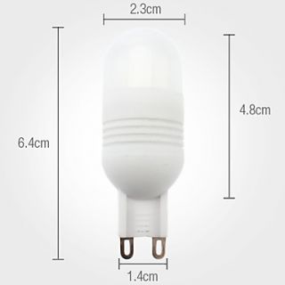 G9 3W 240 6000 6500K 270Lm Natural White Light Bulb Céramique Spot