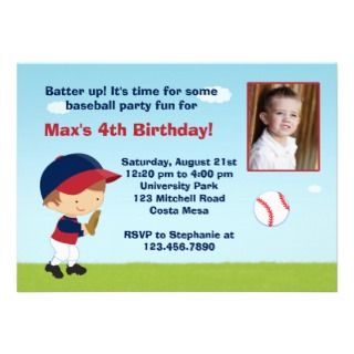 Baseball Birthday Party Ideas on Baseball Birthday Party Invitations Perfect Invitation For Any