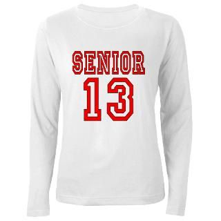 senior 13 red long sleeve t shirt