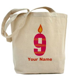 Gifts  9 Bags  9th Birthday Candle Tote Bag
