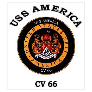 USS America CV 66 Poster