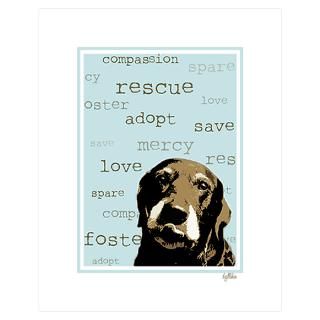 Wall Art  Posters  Rescue Dog Poster