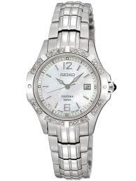 Seiko Coutura Ladies Bracelet Watch Mother of Pearl Dial w Date
