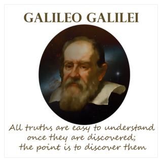 Wall Art  Posters  Galileo Quote   Truth Poster