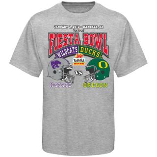 Kansas State Wildcats vs Oregon Ducks 2013 Fiesta Bowl Dueling T Shirt