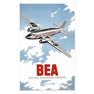 Wall Art  Posters  British European Airways Poster