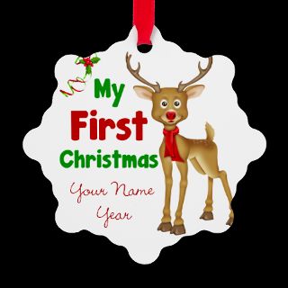 First Home Personalized Christmas Ornament by treetrinkets