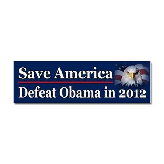 Barack Obama Car Accessories  Defeat Obama in 2012 Car Magnet 10 x 3