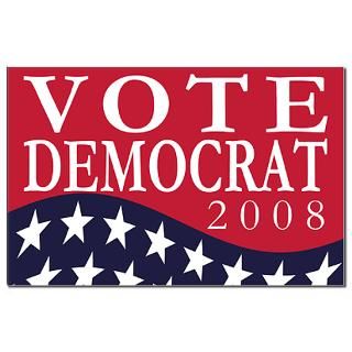 Vote Democrat 2008 11x17 poster  Vote Democrat 2008  Democrats 4