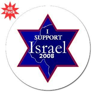Support ISRAEL 2008 3 Lapel Sticker (48 pk for $30.00