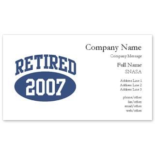 Retired 2007 (blue) Business Cards for $0.19