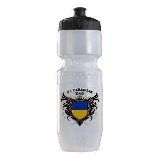 Gifts > #1 Water Bottles > Number One Ukrainian Dad Trek Water