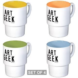 Art Geek Stackable Mug Set (4 mugs)  Art Geek  Shop JerseyArts