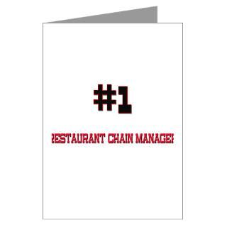 Number 1 RESTAURANT CHAIN MANAGER Greeting Cards (