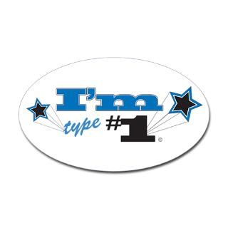 Type Number 1 Oval Decal for $4.25