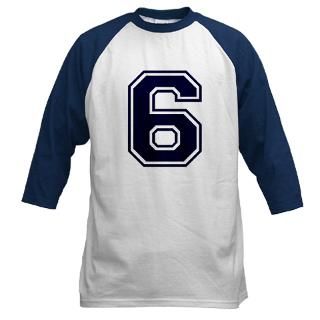 Long Sleeve Ts  NUMBER 6 FRONT Baseball Jersey
