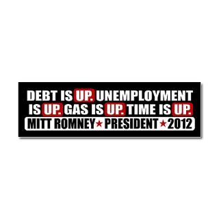 Time Is Up Anti Obama Car Magnet 10 x 3  Time is UP   Mr President