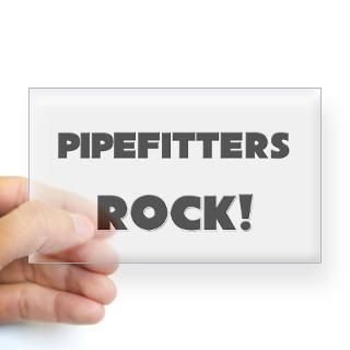 Pipefitters ROCK Rectangle Decal for $4.25