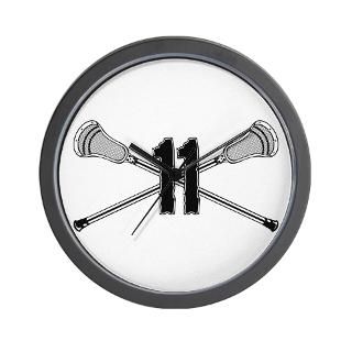 Lacrosse Number 11 Wall Clock for $18.00