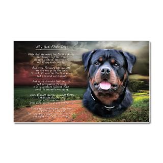 Car Accessories > Why God Made Dogs Rottweiler Car Magnet 20 x 12