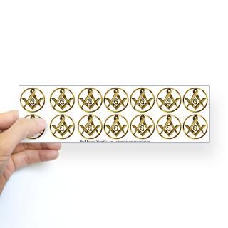 14 Masonic Circle Sticker Bumper Sticker by masons
