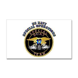 SOF   Special Boat Team 12 Sticker (Rectangle