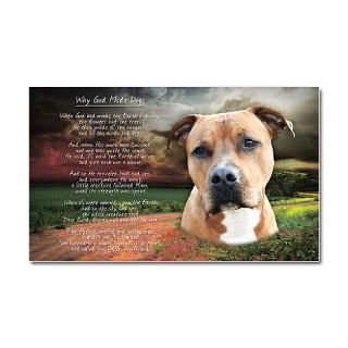Car Accessories  Why God Made Dogs AmStaff Car Magnet 20 x 12