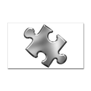 Puzzle Piece Ala Carte 1.5 (Silver) Sticker by awarenessgifts