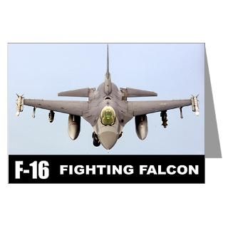 Force Greeting Cards  F 16 Falcon Fighter Greeting Cards (Pk of 20