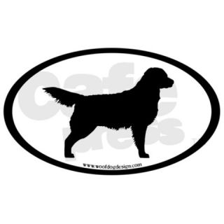 Black White Note Cards > Golden Retriever Oval Note Cards (Pk of 20