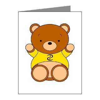 Animal Note Cards  Cancer Cartoon Bear Note Cards (Pk of 20