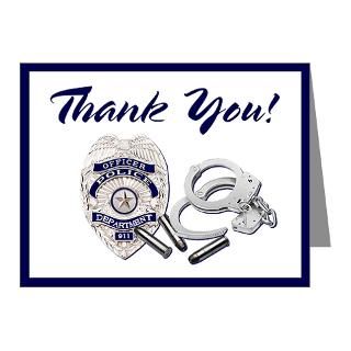 GRADUATION Note Cards > Police Thank You Note Cards (Pk of 20