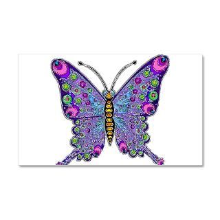 Gifts  Wall Decals  Funky Purple Butterfly 22x14 Wall Peel