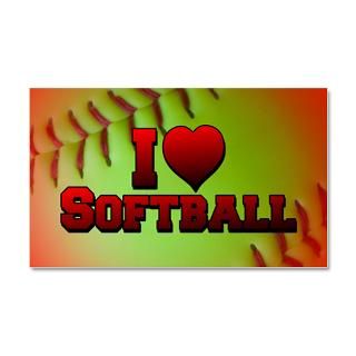 Fastpitch Softball Gifts  Fastpitch Softball Wall Decals  I Love
