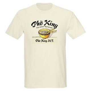 Humor T shirts  Pho King 24 7 Ash Grey T Shirt