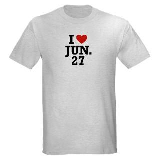 shirts  I Heart June 27 Light T Shirt