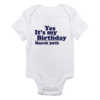 March 30 Birthday Infant Bodysuit