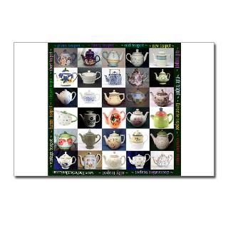 Brew Gifts  Brew Postcards  30 Teapots Postcards (Package of 8)
